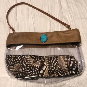 Kristyn chambers clear bag with inside slip bag